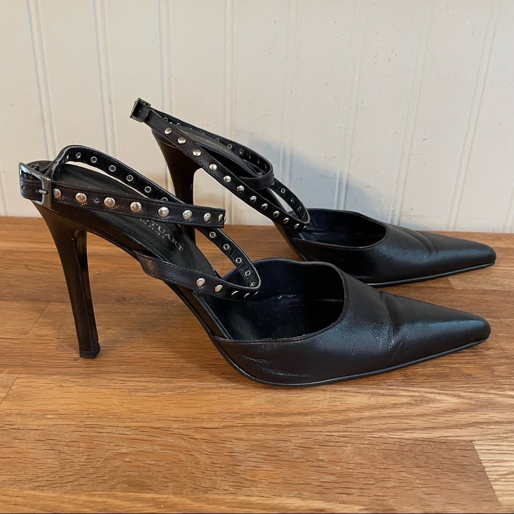 Colin Stuart Strappy Leather Stilettos (8.5B)